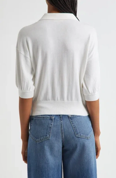 L Agence L'agence Masaki Collared Sweater In White