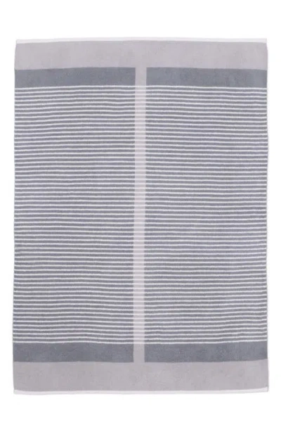 Barefoot Dreams Cozychic® Center Stripe Throw Blanket In Gray