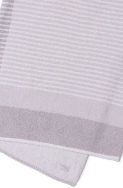 Barefoot Dreams Cozychic® Center Stripe Throw Blanket In Gray