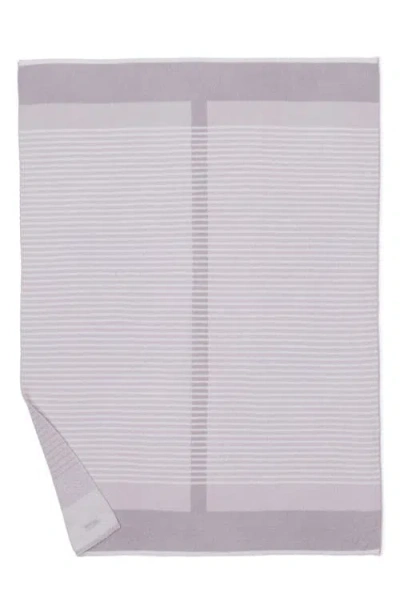 Barefoot Dreams Cozychic® Center Stripe Throw Blanket In Gray