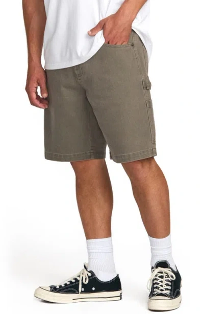Billabong Bad Dog Denim Shorts In Green
