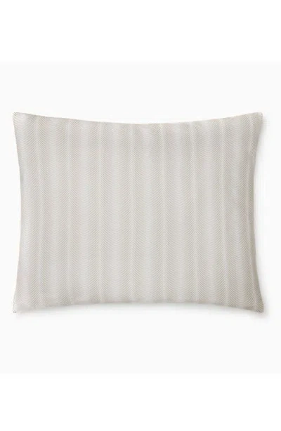 Sferra Edna Reversible Cotton Boudoir Sham In Gray