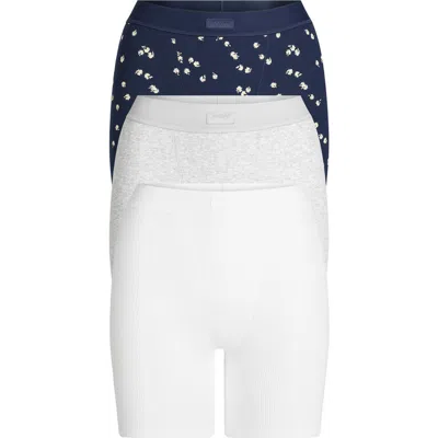 Skims 3-pack Cotton Rib Boxers In White