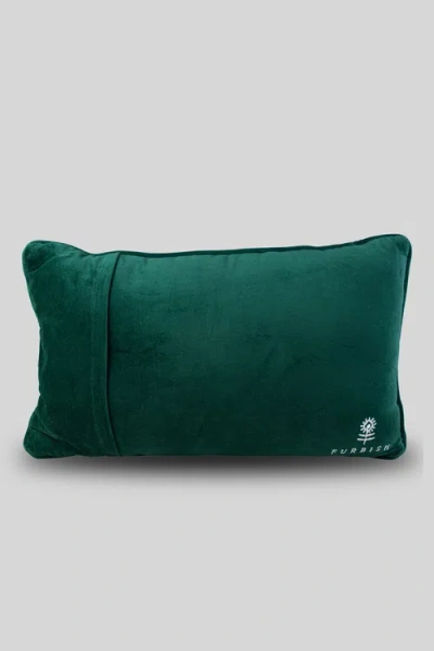 Furbish Caviar And Cash Needlepoint Pillow In Multi