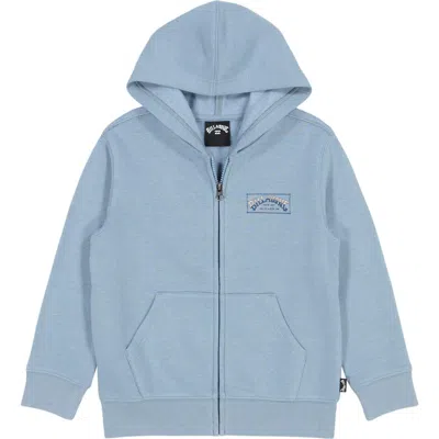 Billabong Kids' Original Arch Fill Fleece Graphic Hoodie In Blue