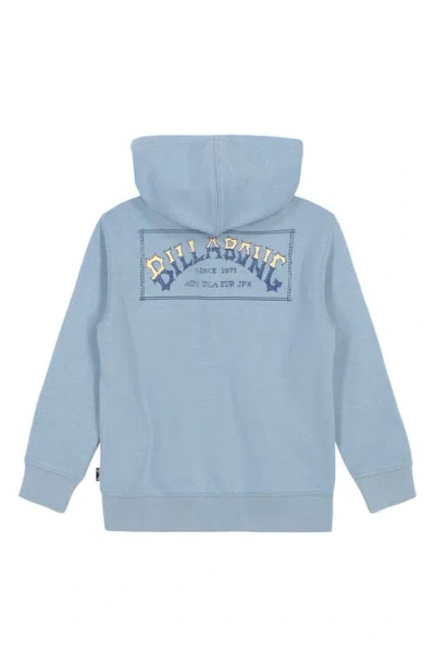 Billabong Kids' Original Arch Fill Fleece Graphic Hoodie In Blue
