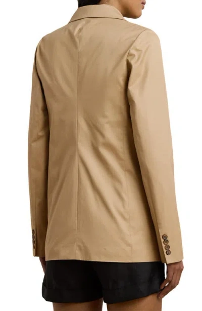 Ralph Lauren Lauren  Double Breasted Cotton Twill Blazer