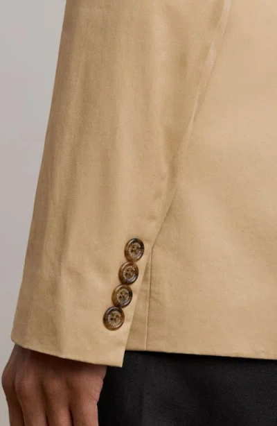 Ralph Lauren Lauren  Double Breasted Cotton Twill Blazer