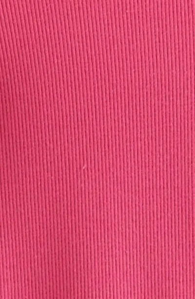 Nordstrom Kids' Rib Flutter Sleeve T-shirt In Pink