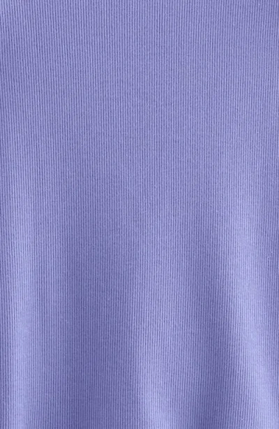 Nordstrom Kids' Rib Flutter Sleeve T-shirt In Purple