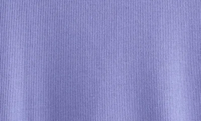 Nordstrom Kids' Rib Flutter Sleeve T-shirt In Purple