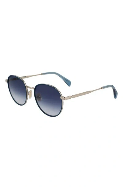 Paul Smith Mabley 53mm Gradient Round Sunglasses