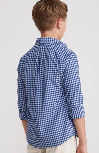 Vineyard Vines Boys' On-the-go Brrr Gingham Button Down Shirt - Little Kid, Big Kid