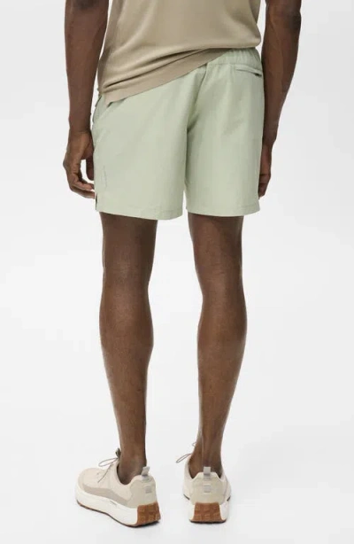 Mango Zip Pocket Swim Trunks In Gray