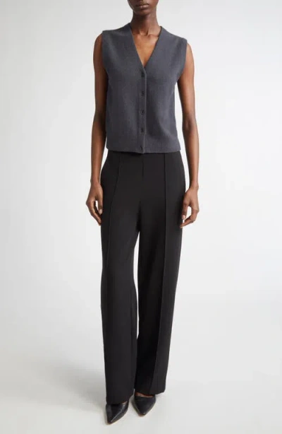 Vince Shrunken Button Wool & Cashmere Blend Vest