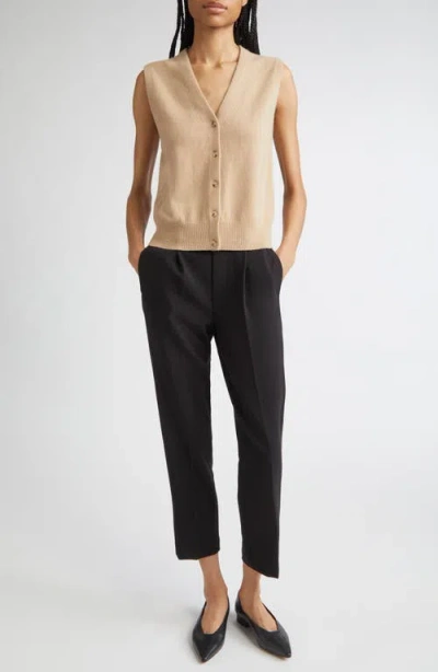Vince Shrunken Button Wool & Cashmere Blend Vest