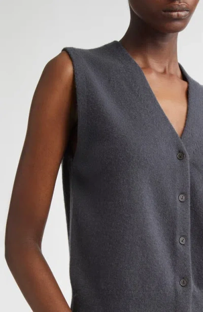 Vince Shrunken Button Wool & Cashmere Blend Vest