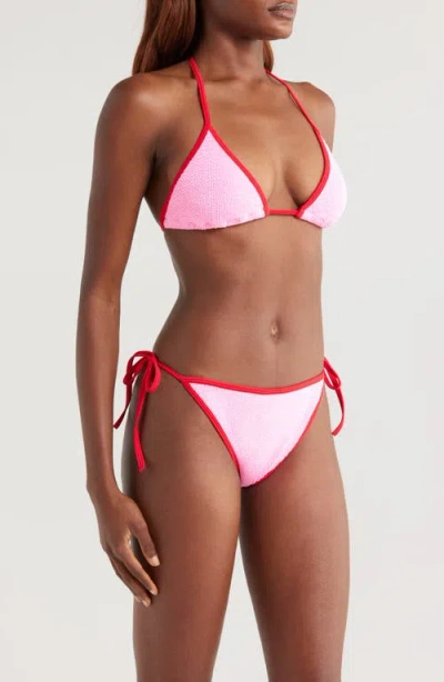 Hunza G Gina Contrast Two-piece Swimsuit