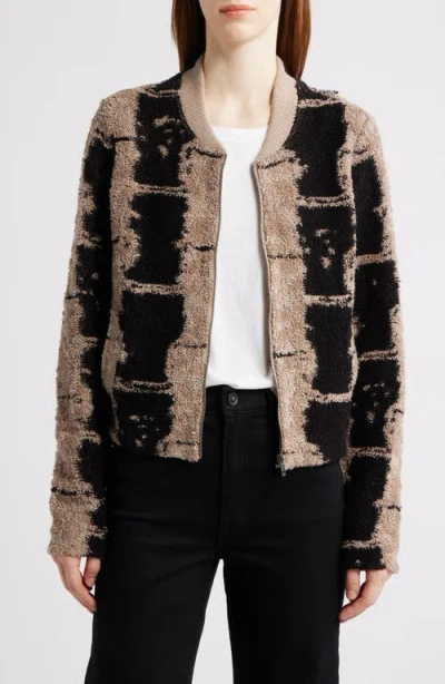 Nic + Zoe Nic+zoe Textured Knit Bomber Jacket