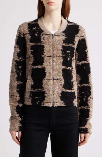 Nic + Zoe Nic+zoe Textured Knit Bomber Jacket