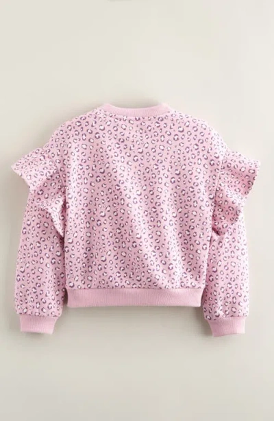 Tucker + Tate Kids' Ruffle Crewneck Sweatshirt In Pink