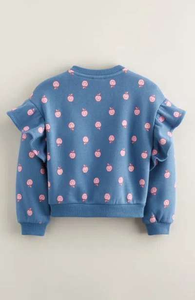 Tucker + Tate Kids' Ruffle Crewneck Sweatshirt In Blue