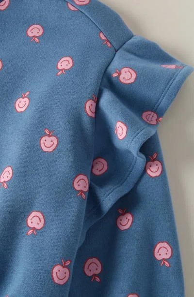 Tucker + Tate Kids' Ruffle Crewneck Sweatshirt In Blue