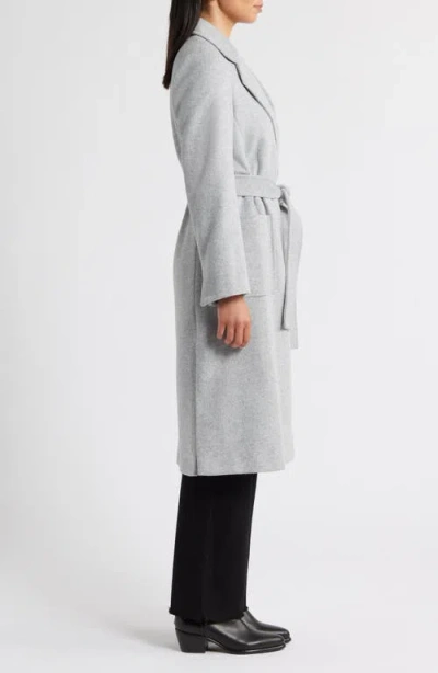 Sam Edelman Wool Blend Wrap Coat In Gray