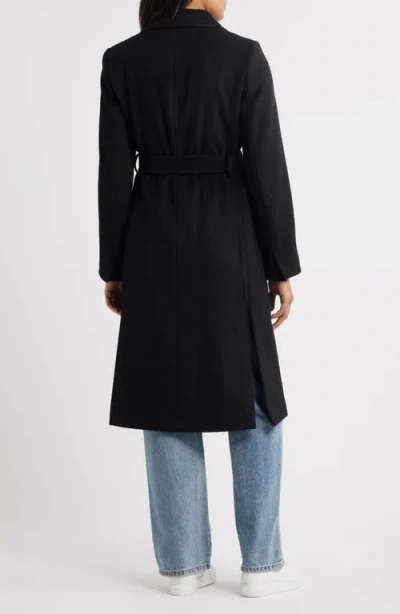 Sam Edelman Tie Belt Wool Blend Wrap Coat