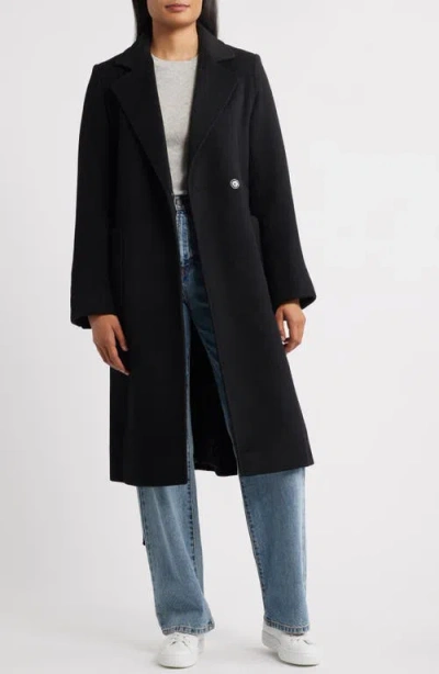 Sam Edelman Tie Belt Wool Blend Wrap Coat