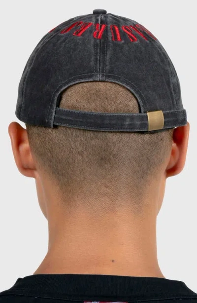 Pleasures Onyx Crown Washed Cotton Twill Baseball Cap
