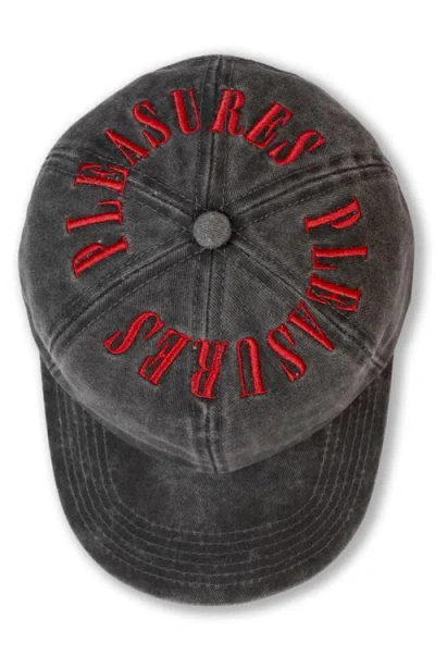 Pleasures Onyx Crown Washed Cotton Twill Baseball Cap