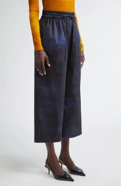 Jason Wu Collection Brushed Canvas Wide Leg Crop Pants