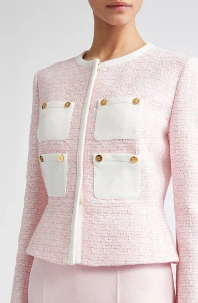Giambattista Valli Bouclé Tweed Crop Jacket