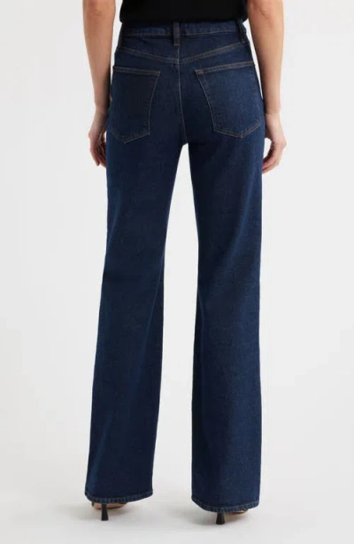 Frame The Arrow High Rise Bootcut Jeans In Taboo In Blue