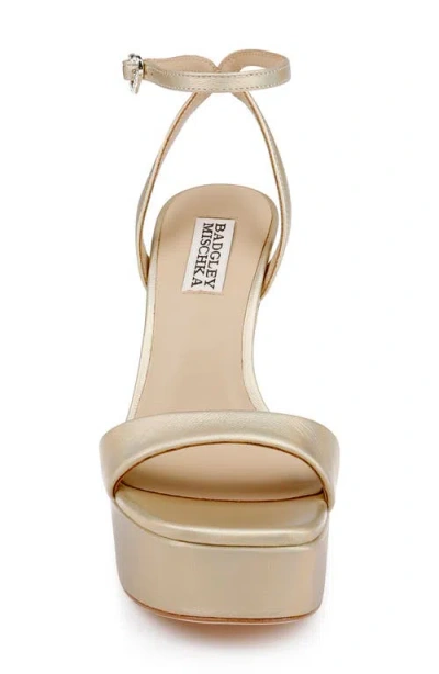 Badgley Mischka Collection Caia Ankle Strap Platform Sandal
