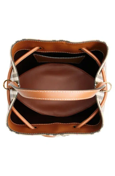 Burberry Small Check Coated Canvas Bucket Bag