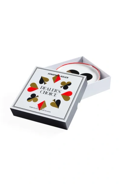 Jonathan Adler Dealer's Choice Canapé Plate Set