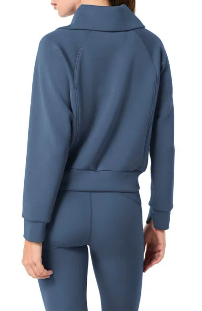 Spanx ® Airessentials Half Zip Sweatshirt In Blue