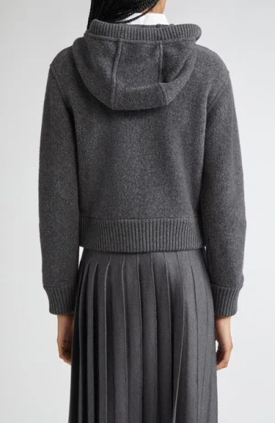 Thom Browne Wool Fleece Full Zip Hoodie