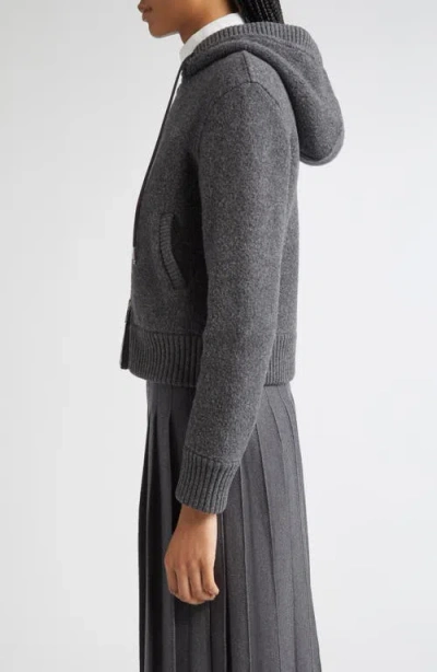 Thom Browne Wool Fleece Full Zip Hoodie