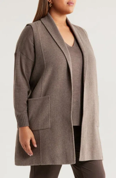 Eileen Fisher Shawl Collar Wool Vest