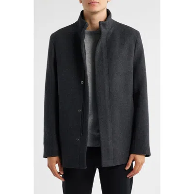 Theory Clarence Wool Melton Jacket In Black