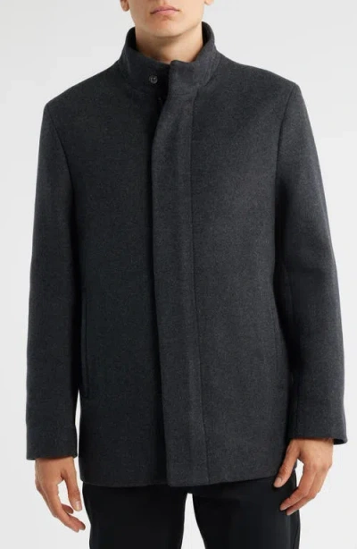 Theory Clarence Wool Melton Jacket In Black