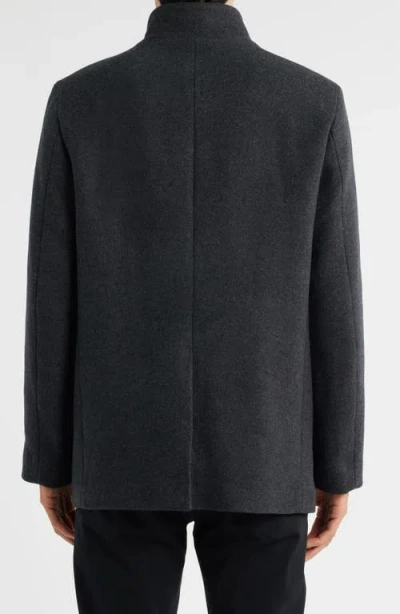 Theory Clarence Wool Melton Jacket In Black