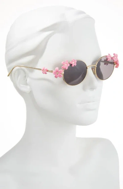 Loewe Signature Oval Sunglasses In Gold