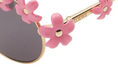Loewe Signature Oval Sunglasses In Gold