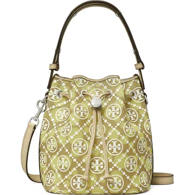 Tory Burch T Monogram Mesh Dot Bucket Bag