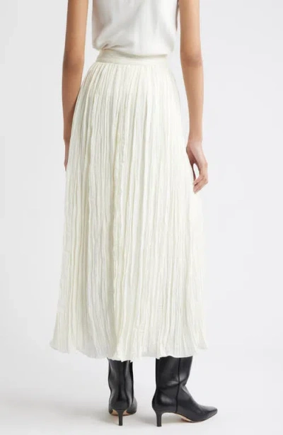 Nordstrom Crinkle A-line Maxi Skirt In White
