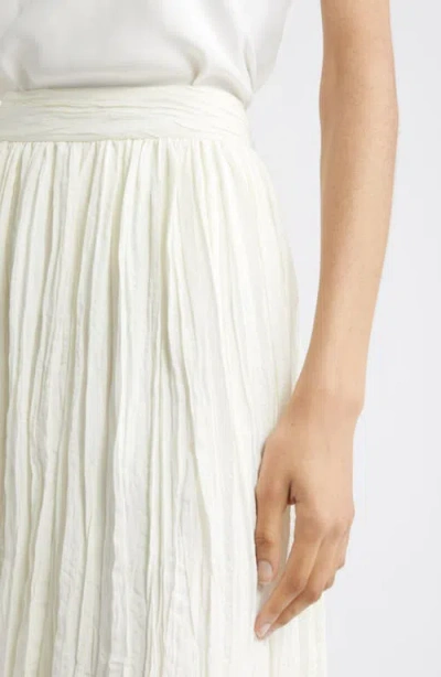 Nordstrom Crinkle A-line Maxi Skirt In White